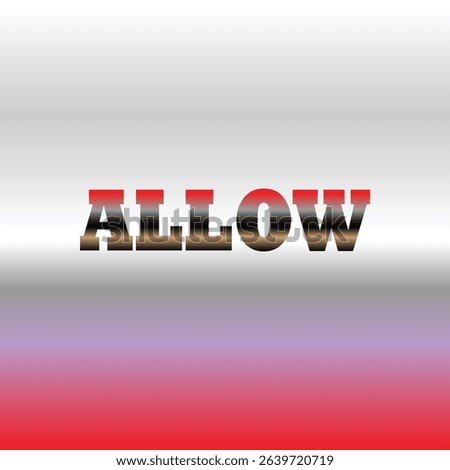 ALLOW wordmark with hatch effect and bold typography