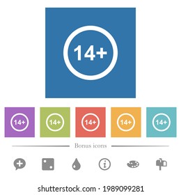 Ab 14 Jahren nur flache, weiße Symbole auf quadratischem Hintergrund. 6 Bonussymbole sind im Lieferumfang enthalten.