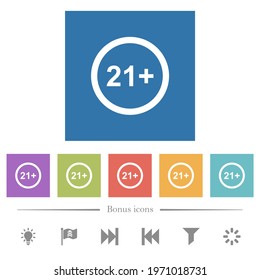 Allowed above 21 years only flat white icons in square backgrounds. 6 bonus icons included.