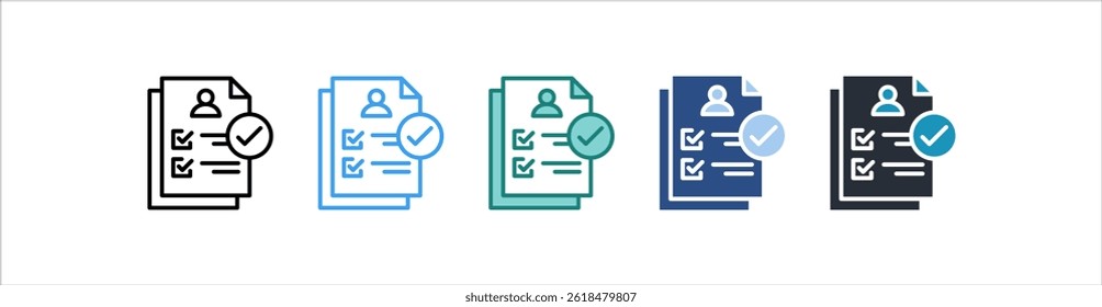 Allowed Icon In Different Style Vector