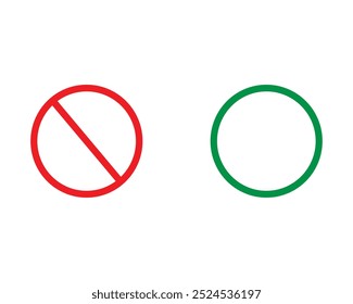 Letreros permitidos y no permitidos. Permitido, atención, puede, no puede, peligro, diseño, hacer, no, prohibir, directriz, ícono, ilustración, no seguro, prohibir, restringir, reglas, seguro, signo, símbolo y Vector.