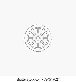 Alloy wheel icon