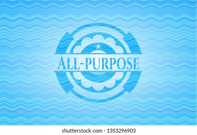 All-purpose water representation emblem.