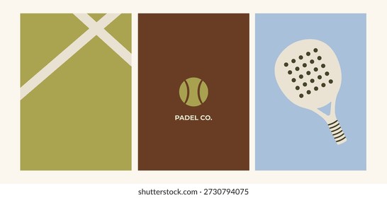 The All-Rounder: Padel Tennis Vector Set: Rackets, Balls, Court