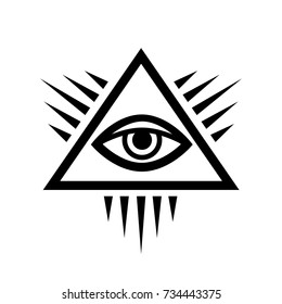 All-Seeing Eye of God 
(The Eye of Providence | Eye of Omniscience | Luminous Delta). 
Ancient mystical sacral symbol of Illuminati and Freemasonry.