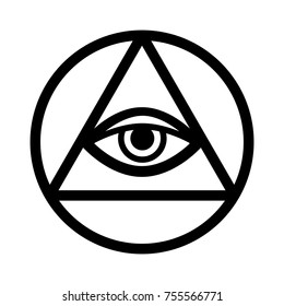 All-Seeing Eye of God 
(The Eye of Providence | Eye of Omniscience | Luminous Delta | Oculus Dei). 
Ancient mystical sacral symbol of Illuminati and Freemasonry.