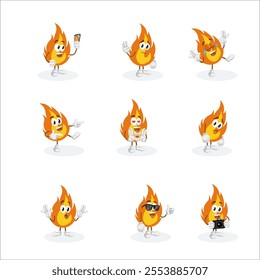 All-Set Fire Logo Mascot Design: Ideal for Intense, Powerful, and Creative Branding in the Energy, Safety, or Entertainment Industry