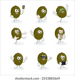 All-Set Kiwi Logo Mascot Design Perfect for Fresh, Vibrant, and Playful Branding in the Food, Beverage, or Health Industry