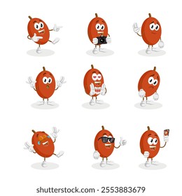 All-Set Ximenia Logo Mascot Design Perfect for Unique, Natural, and Creative Branding in the Food, Wellness, or Organic Industry