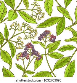allspice  branch vector pattern