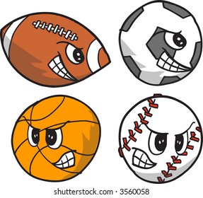 All-Sport Set Vector Illustration