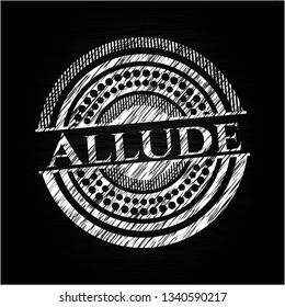 Allude chalkboard emblem
