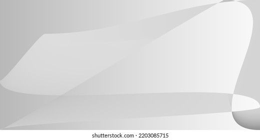 Alluminium Futuristic Digital Silver Gradient Mesh. Fluid Shape Layers Gray Horizontal Lines. Dynamic Modern Technology Minimal Illustration. Monochromatic Smooth Metallic Grey Blurred Background.