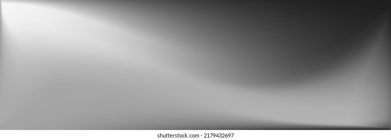 Fondo de líneas horizontales de color gris de aluminio. Ilustración de textura desenfocada metálica. Malla gradiente ondulada gris. Vibrante malla de gradiente ondulado natural. Fondo de la oficina plateado en blanco.