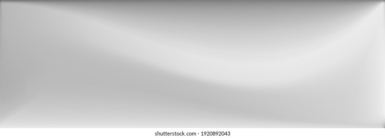 Alluminium Silver Modern Design Backdrop. Gray Vibrant Wavy Gradient Mesh. Black and white Smooth Surface Illustration. Metallic Wavy Gradient Mesh. Natural  Grey Original Background.