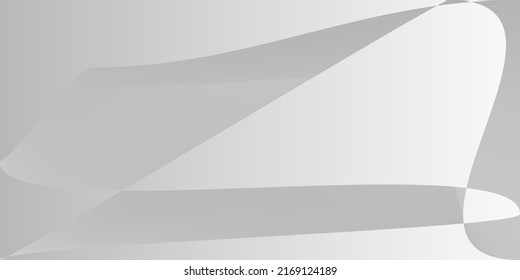 Alluminium Smooth Layers Dynamic Illustration. Grey Modern Shape Futuristic Gradient Mesh. Monochromatic Digital Minimal Silver Smooth Surface. Fluid Technology Gray Metallic Trendy Background.