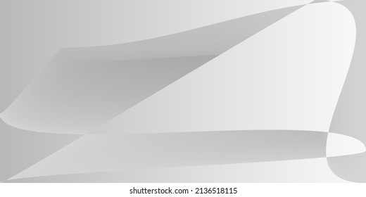 Alluminium Smooth Metallic Minimal Gradient Mesh. Dynamic Fluid Futuristic Monochromatic Illustration. Digital Technology Modern Silver Office Background. Gray Layers Shape Grey Smooth Surface.
