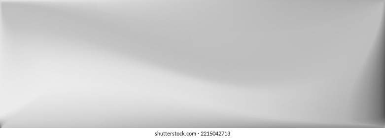 Alluminium Vibrant Horizontal Lines Backdrop. Blank  Grey Blurred Background. Metallic Smooth Surface Illustration. Silver Wavy Gradient Mesh. Monochromatic Gray Wavy Gradient Mesh.