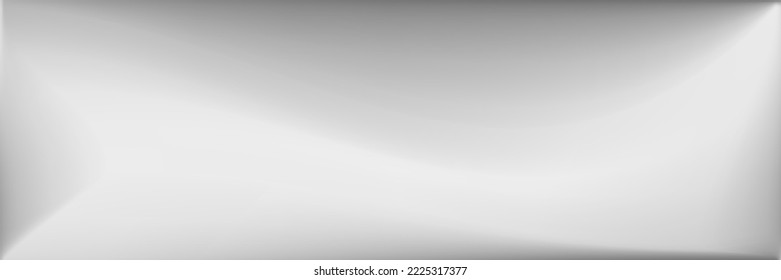Fondo de líneas horizontales vibrantes de aluminio. Malla de gradiente ondulada metálica negra y blanca. Fondo Gris Gris De Moda. Malla de gradiente ondulado plateado. Ilustración Natural De Superficie Suave.