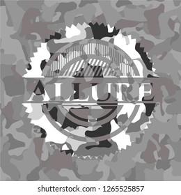 Allure on grey camo pattern