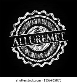 Alluremet with chalkboard texture