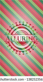 Alluring christmas badge background. Vector Illustration. Detailed.