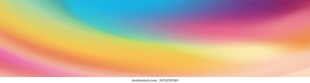 Alluring mesh blur banner features a captivating, blurred wave pattern in a contemporary color scheme