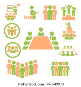 ally, alliance, team icon set