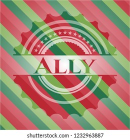 Ally christmas emblem.