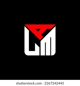 ALM letter logo creative design with vector graphic, ALM simple and modern logo.