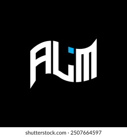 ALM Logo Design, ALM einfaches und modernes Logo. ALM luxuriöses Alphabet Design  
