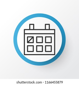 Almanac icon symbol. Premium quality isolated calendar element in trendy style.