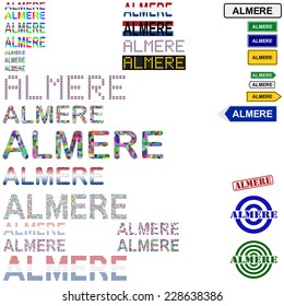 Almere text design set