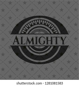 Almighty realistic dark emblem