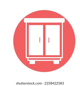 Icono del vector Almirah que puede modificar o editar fácilmente


