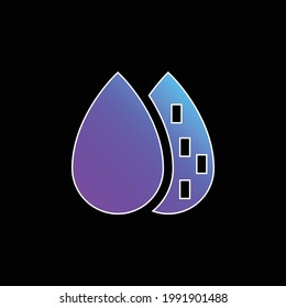 Almond blue gradient vector icon
