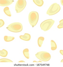 Almond Flakes Seamless Pattern 