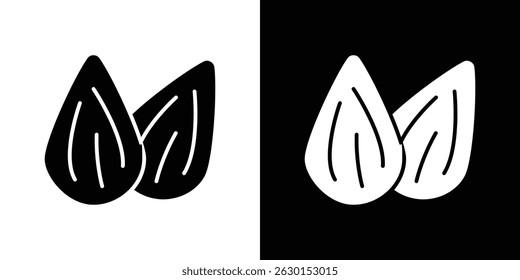 Almond icon concept, vector illustration