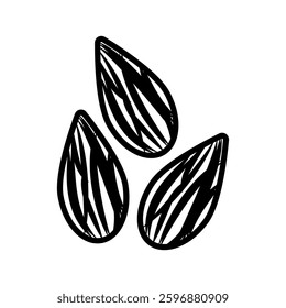 almond icon vector design symbol templates