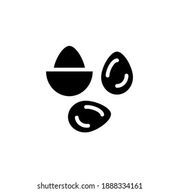 Icono de almendra en vector. Logotipo