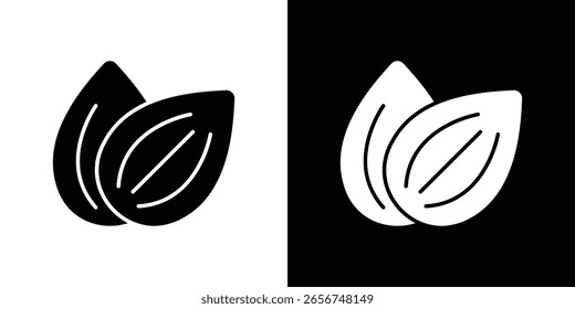 Gráficos escalables de Vector de iconos de almendras