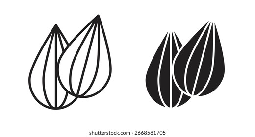 Mandel-Symbol, Vektorgrafik, Symbol, Logo-Illustrationen