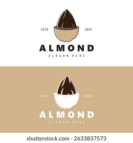 Mandel-Logo-Design-Vorlage Vektor