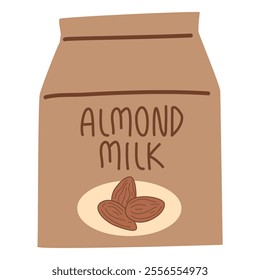 Almond Milk in Carton Package