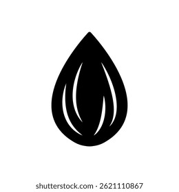 almond nut icon vector template