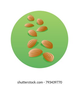 almond nuts logo