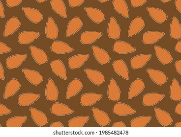 Almond pattern wallpaper. Almond sign.