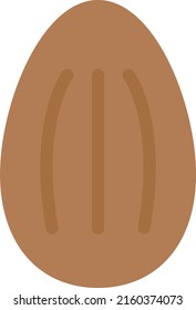 ilustración de almond Vector en un fondo transparente. Símbolos de calidad superior. Iconos vectoriales de color de línea para el concepto y el diseño gráfico.