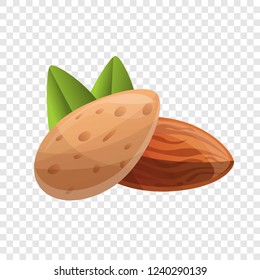 Almonds icon. Cartoon of almonds vector icon for web design  