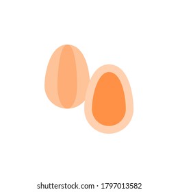 Almonds icon. Simple color vector elements of vegetarian food icons for ui and ux, website or mobile application